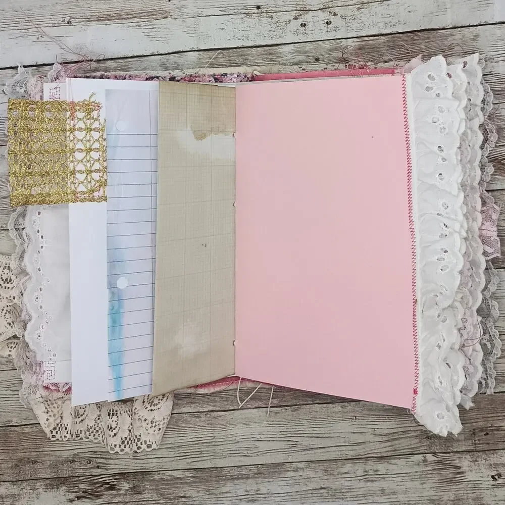 Pink Embellished Junk Journal: Flowers, Birds and Butterflies (Benevolent)